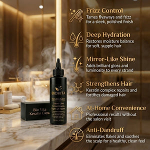Biovita Keratin Glow – Salon-Smooth Hair Treatment (150ml) - Biovita