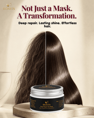 Biovita Organic Deep Repair Hair Mask | Best Hair Mask for Silky Hair - Biovita