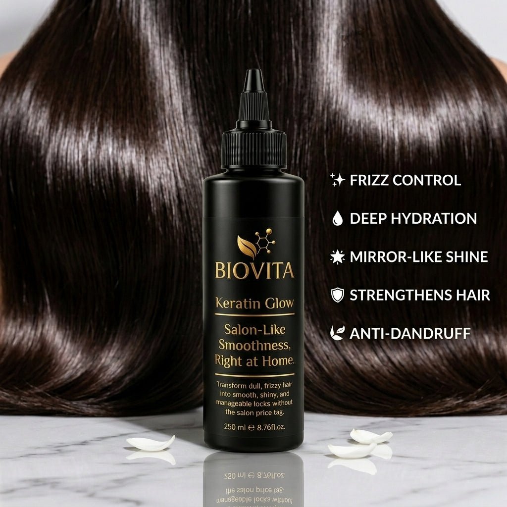 Biovita Keratin Glow – Salon-Smooth Hair Treatment (150ml) - Biovita