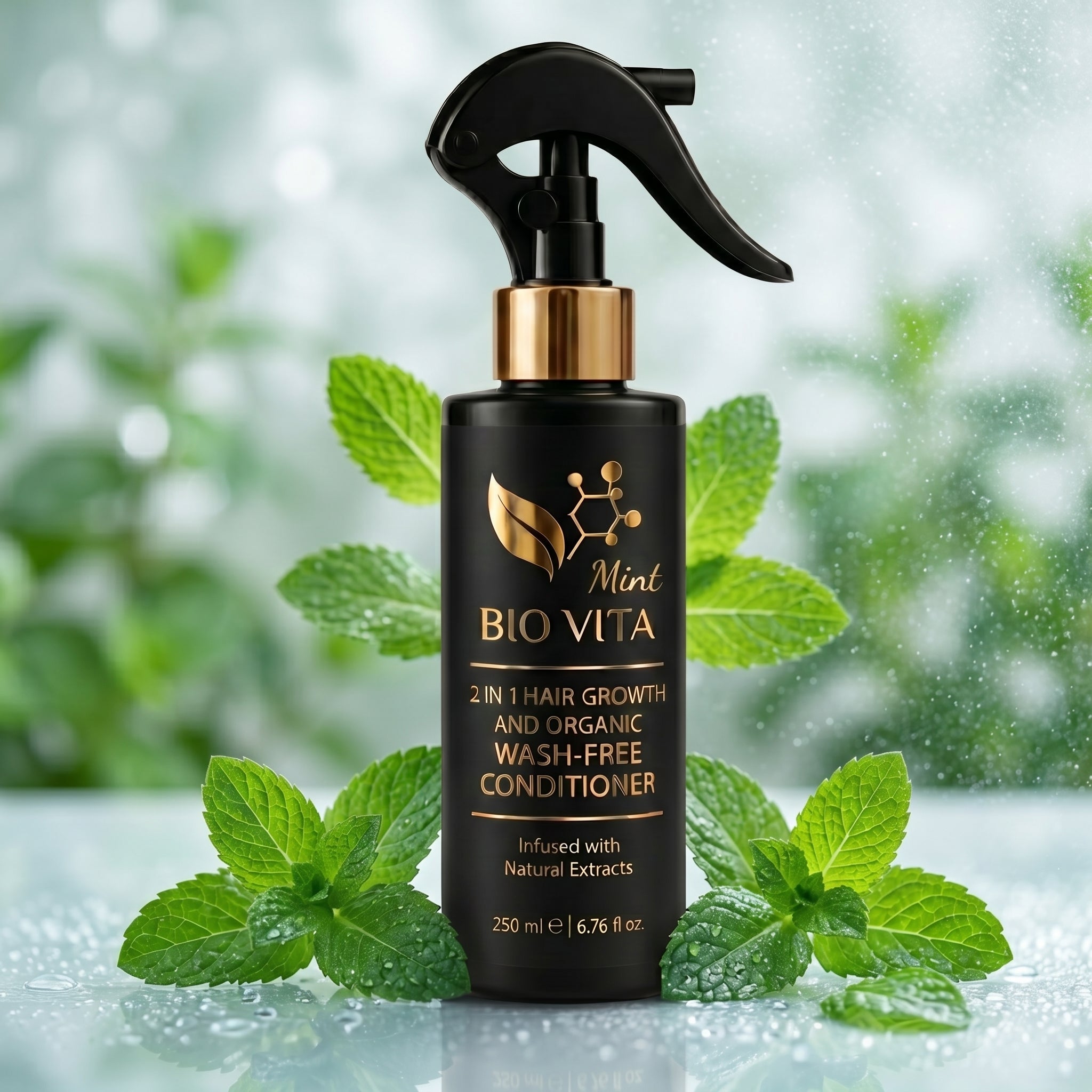 Biovita Mint 2-in-1 Hair Growth & Organic Wash-Free Conditioner (Mint) – 250ml