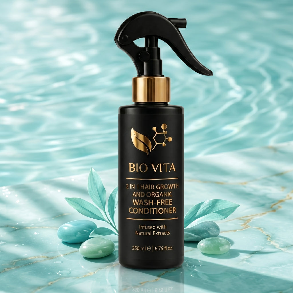 Biovita 2-in-1 Hair Growth & Organic Wash-Free Conditioner (Non-Sticky Gel) – 250ml