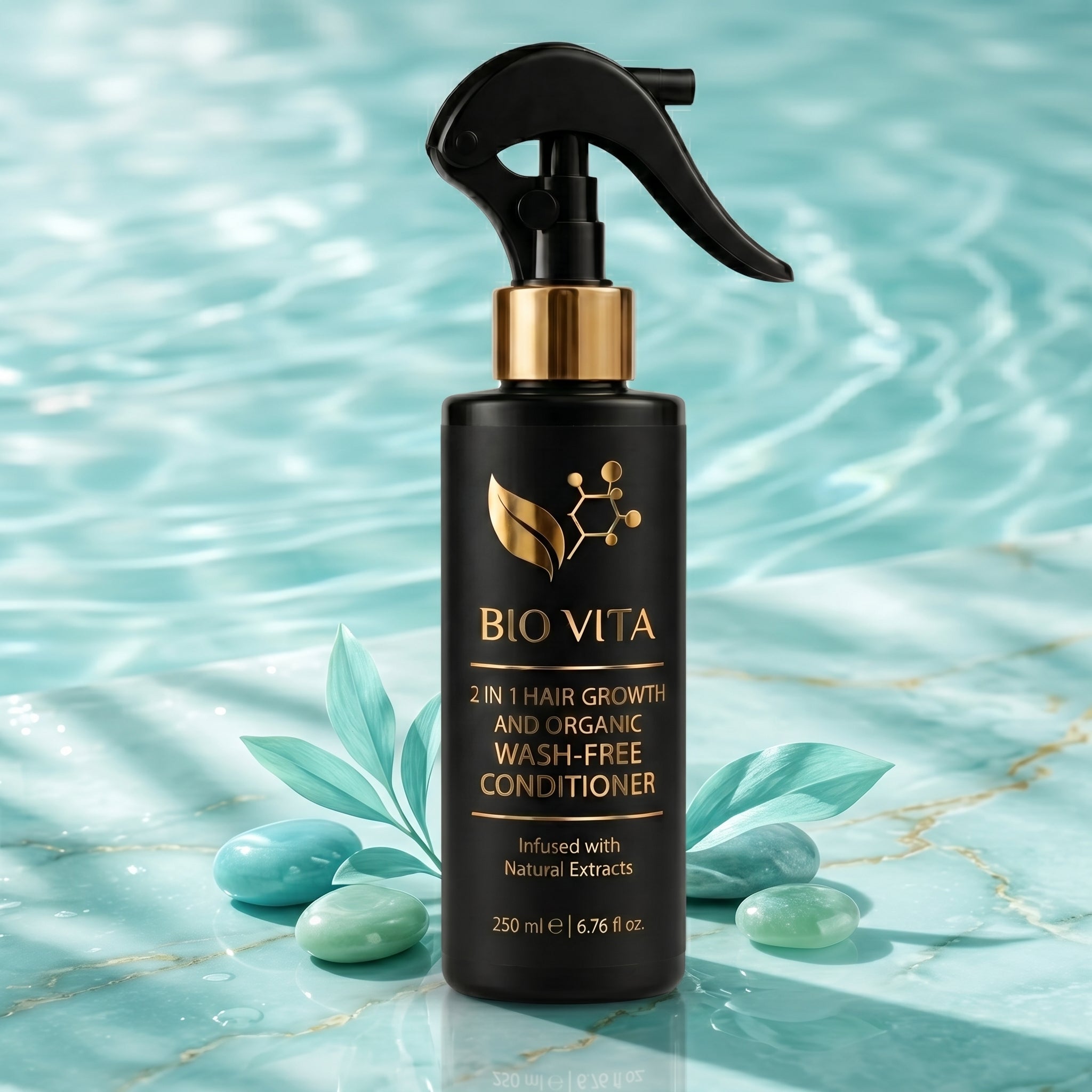 Biovita 2-in-1 Hair Growth & Organic Wash-Free Conditioner (Non-Sticky Gel) – 250ml