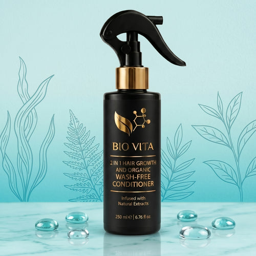 Biovita 2-in-1 Hair Growth & Organic Wash-Free Conditioner (Non-Sticky Gel) – 250ml